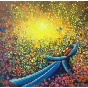 Khusro Subzwari, 12 x 12 Inch, Acrylics on Canvas, Figurative Painting, AC-KS-239